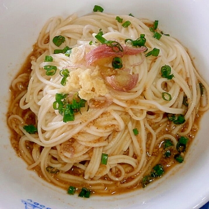 ごまだれ風ぶっかけそうめん